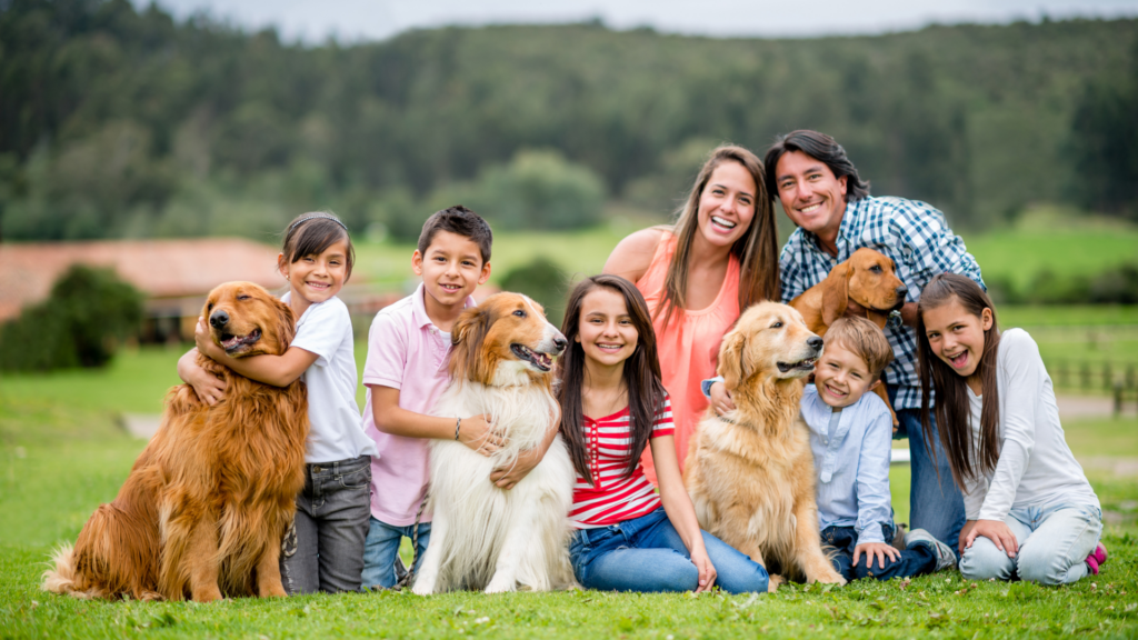 Family with Dogs