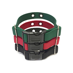 5/8″ Toy Dog / Cat Collar Strap: Green, Red, Black