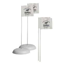 Indoor Training Flags with Bases: 4 Flags & 2 Bases
